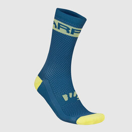 KARPOS Klassische Fahrradsocken - LOGO - Blau/Gelb