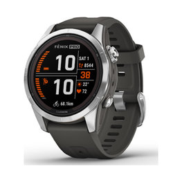 GARMIN Smartwatch - FENIX 7S PRO SOLAR - Anthrazit/Silber