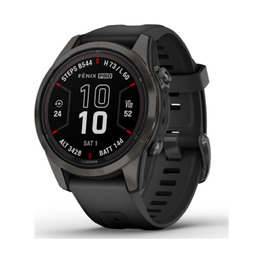 GARMIN Smartwatch - FENIX 7S PRO SAPPHIRE SOLAR - Schwarz