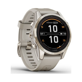 GARMIN Smartwatch - FENIX 7S PRO SAPPHIRE SOLAR - Grau