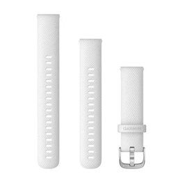 GARMIN Riemen - QUICK RELEASE 18 MM - Weiß/Silber
