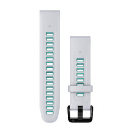 GARMIN Riemen - QUICKFIT 20 - Weiß/Hellblau
