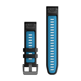 GARMIN Riemen - QUICKFIT 22 - Schwarz/Blau