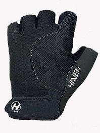 HAVEN Fingerlose Fahrradhandschuhe - KIOWA SHORT - Schwarz