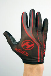 HAVEN Langfinger-Fahrradhandschuhe - SOLAR LONG - Rot