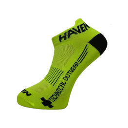 HAVEN Knöchelhohe Fahrradsocken - SNAKE SILVER NEO 2PAK - Gelb/Schwarz