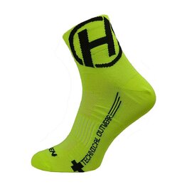 HAVEN Klassische Fahrradsocken - LITE SILVER NEO 2PAK - Gelb/Schwarz