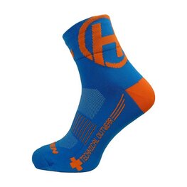 HAVEN Klassische Fahrradsocken - LITE SILVER NEO 2PAK - Blau/Orange