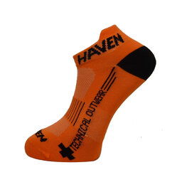 HAVEN Knöchelhohe Fahrradsocken - SNAKE SILVER NEO 2PAK - Orange/Schwarz