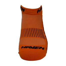 HAVEN Knöchelhohe Fahrradsocken - SNAKE SILVER NEO 2PAK - Orange/Schwarz