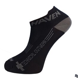 HAVEN Knöchelhohe Fahrradsocken - SNAKE SILVER NEO 2PAK - Schwarz/Grau
