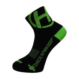 HAVEN Klassische Fahrradsocken - LITE SILVER NEO 2PAK - Schwarz/Grün