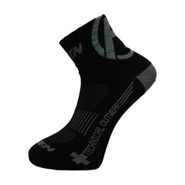 HAVEN Klassische Fahrradsocken - LITE SILVER NEO 2PAK - Schwarz/Grau