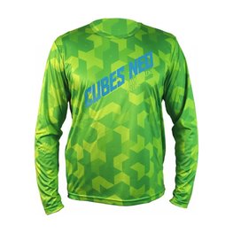 HAVEN Langarm Fahrradtrikot für den Sommer - CUBES NEO LONG - Grün