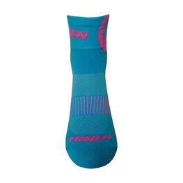 HAVEN Klassische Fahrradsocken - LITE SILVER NEO 2PAK - Blau/Rosa