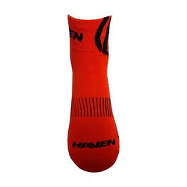 HAVEN Klassische Fahrradsocken - LITE SILVER NEO 2PAK - Rot/Schwarz