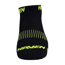 HAVEN Knöchelhohe Fahrradsocken - SNAKE SILVER NEO 2PAK - Schwarz/Gelb