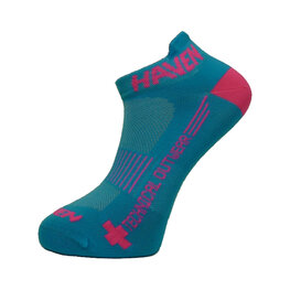 HAVEN Knöchelhohe Fahrradsocken - SNAKE SILVER NEO 2PAK - Blau/Rosa