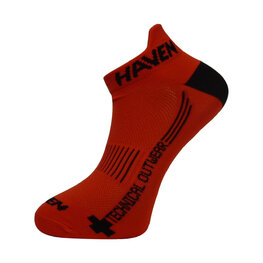 HAVEN Knöchelhohe Fahrradsocken - SNAKE SILVER NEO 2PAK - Rot/Schwarz