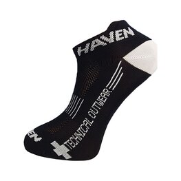 HAVEN Knöchelhohe Fahrradsocken - SNAKE SILVER NEO 2PAK - Schwarz/Weiß