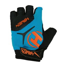 HAVEN Fingerlose Fahrradhandschuhe - DEMO SHORT - Blau/Orange