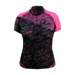 HAVEN Kurzarm Fahrradtrikot - SINGLETRAIL WOMEN - Schwarz/Rosa