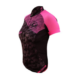 HAVEN Kurzarm Fahrradtrikot - SINGLETRAIL WOMEN - Schwarz/Rosa