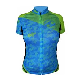 HAVEN Kurzarm Fahrradtrikot - SINGLETRAIL WOMEN - Blau/Grün