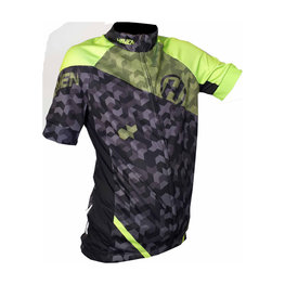 HAVEN Kurzarm Fahrradtrikot - SINGLETRAIL KID - Schwarz/Grün