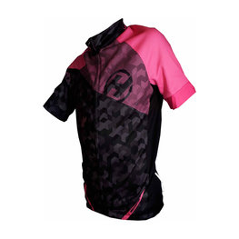 HAVEN Kurzarm Fahrradtrikot - SINGLETRAIL KID - Schwarz/Rosa