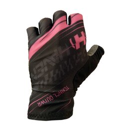 HAVEN Fingerlose Fahrradhandschuhe - PENNUTO SHORT - Schwarz/Rosa