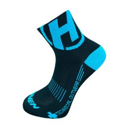HAVEN Klassische Fahrradsocken - LITE SILVER NEO 2PAK - Schwarz/Blau
