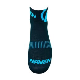 HAVEN Klassische Fahrradsocken - LITE SILVER NEO 2PAK - Schwarz/Blau