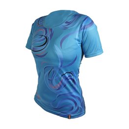 HAVEN Kurzarm Fahrradtrikot - ENERGY CRAZY SHORT - Blau