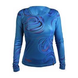 HAVEN Langarm Fahrradtrikot für den Sommer - ENERGY CRAZY LONG - Blau