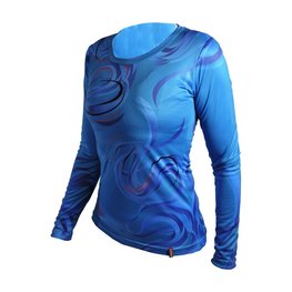 HAVEN Langarm Fahrradtrikot für den Sommer - ENERGY CRAZY LONG - Blau