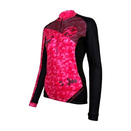 HAVEN Langarm Fahrradtrikot für den Winter - STRATO - Rosa