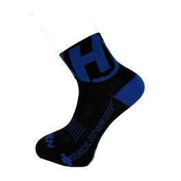 HAVEN Klassische Fahrradsocken - LITE SILVER NEO 2PAK - Schwarz/Blau