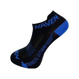 HAVEN Knöchelhohe Fahrradsocken - SNAKE SILVER NEO 2PAK - Schwarz/Blau