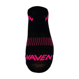 HAVEN Knöchelhohe Fahrradsocken - SNAKE SILVER NEO 2PAK - Schwarz/Rosa