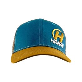 HAVEN Fahrradmütze - TRUCKER - Blau/Braun