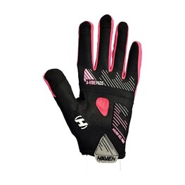 HAVEN Langfinger-Fahrradhandschuhe - DEMO NEO LONG - Schwarz/Rosa
