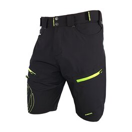 HAVEN Fahrradshorts ohne Träger - NAVAHO SHORTY - Schwarz/Grün