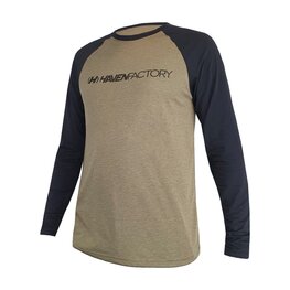 HAVEN Langarm Fahrradtrikot für den Sommer - FACTORY TRAIL - Schwarz/Braun