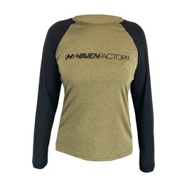 HAVEN Langarm Fahrradtrikot für den Sommer - FACTORY TRAIL W - Braun/Schwarz