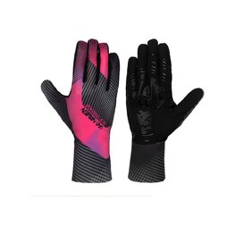 HAVEN Langfinger-Fahrradhandschuhe - SOFTPREN 0.8 - Schwarz/Rosa