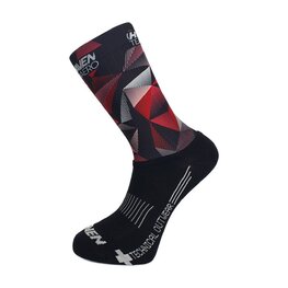 HAVEN Klassische Fahrradsocken - AERO - Schwarz/Rot