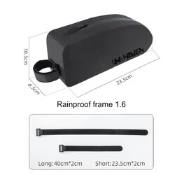 HAVEN Fahrradtasche - RAINPROOF FRAME 1.6 - Schwarz