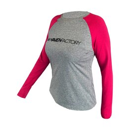 HAVEN Langarm Fahrradtrikot für den Sommer - FACTORY TRAIL - Rosa/Grau
