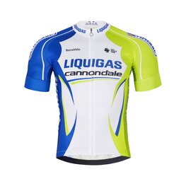 BONAVELO Kurzarm Fahrradtrikot - LIQUIGAS CANNONDALE - Blau/Grün/Weiß
